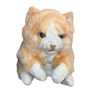Folkmanis Orange Tabby Kitten Cat Hand Puppet Plush